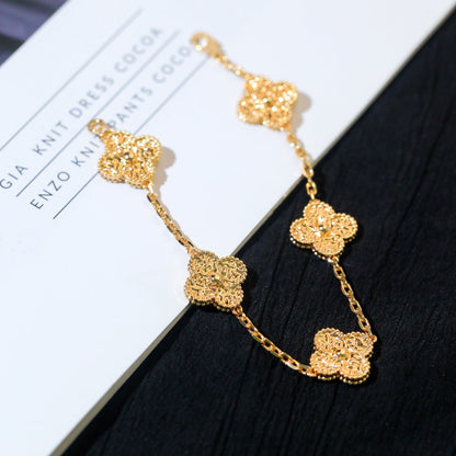 [Echo Fine ]CLOVER 5 MOTIFS BRONZING BRACELET