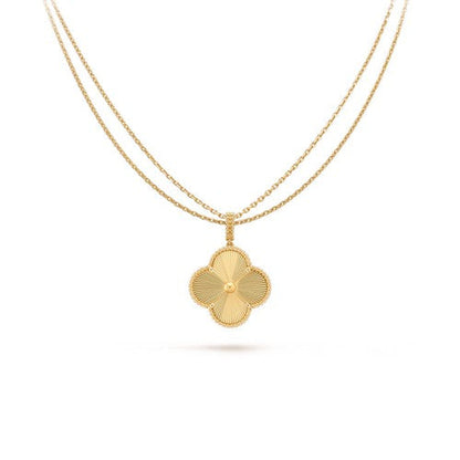 [Echo Fine ]CLOVER 25MM PEDANT NECKLACE GOLD