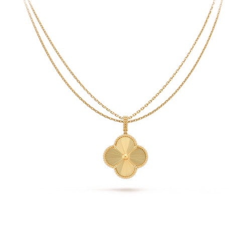 [Echo Fine ]CLOVER 25MM PEDANT NECKLACE GOLD
