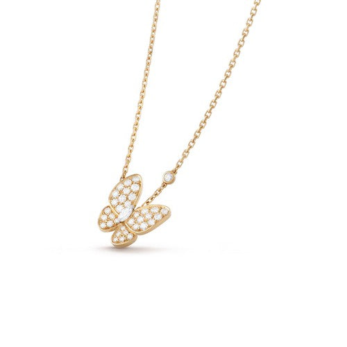 [Echo Fine ]BUTTERFLY DIAMOND NECKLACE