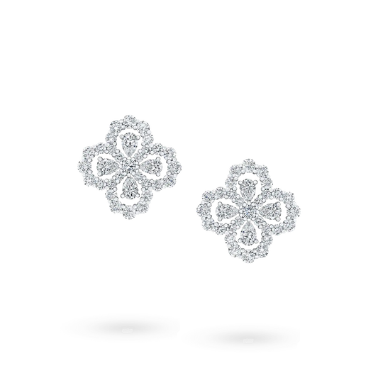 [Echo Fine ]LOOP EARRINGS FULL MOTIF DIAMOND 16MM
