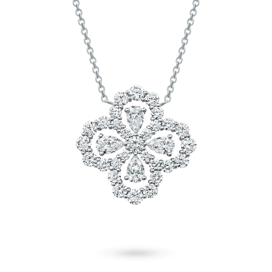 [Echo Fine ]LOOP NECKLACE FULL MOTIF DIAMOND 16MM MULTIPLE COLORS