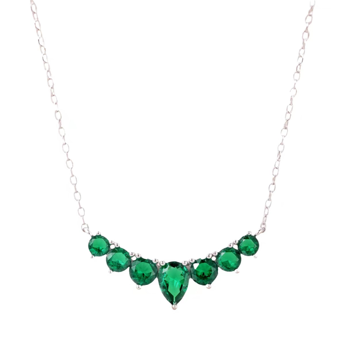 [Echo Fine ]Dainty Colorful Heart Necklace