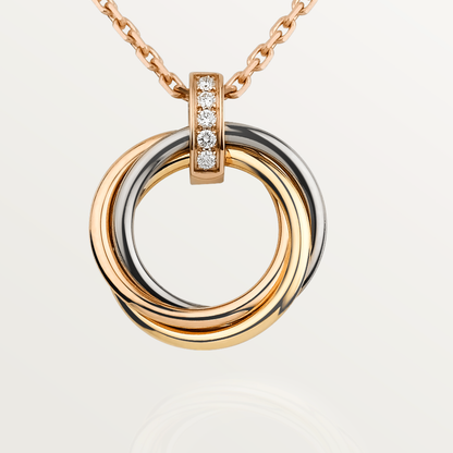 [Echo Fine ]TRINITY NECKLACE GOLD  DIAMONDS