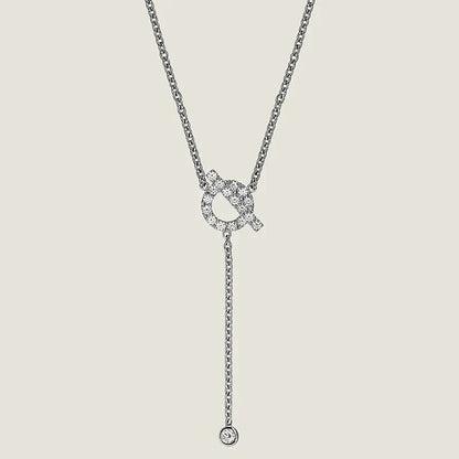 [Echo Fine ]FINESSE SILVER DIAMOND NECKLACE