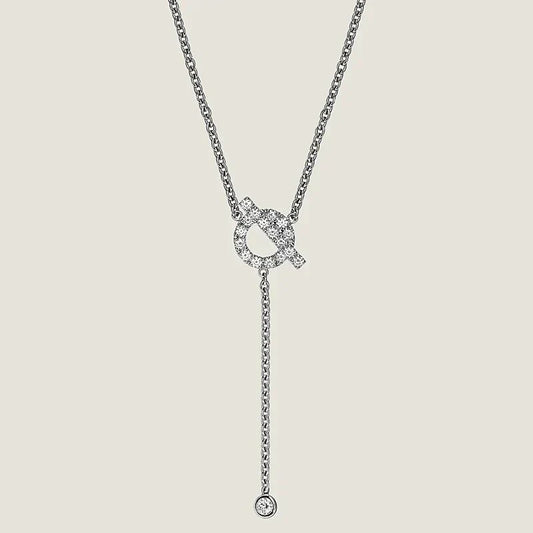 [Echo Fine ]FINESSE SILVER DIAMOND NECKLACE