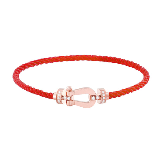 [Echo Fine ]FORCE 10 HALF DIAMOND PINK GOLD RED CORDERI LARGE AND MEDIUM MODEL