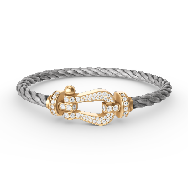 [Echo Fine ]FORCE LARGE HORSESHOE FULL DIAMOND BRACELET GOLD
