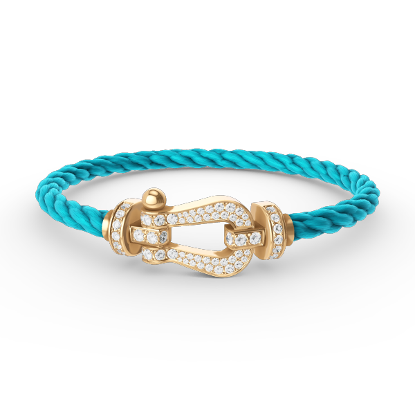 [Echo Fine ]FORCE LARGE HORSESHOE FULL DIAMOND BRACELET GOLD
