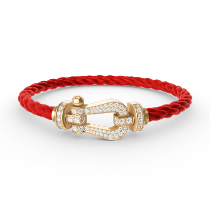 [Echo Fine ]FORCE LARGE HORSESHOE FULL DIAMOND BRACELET GOLD