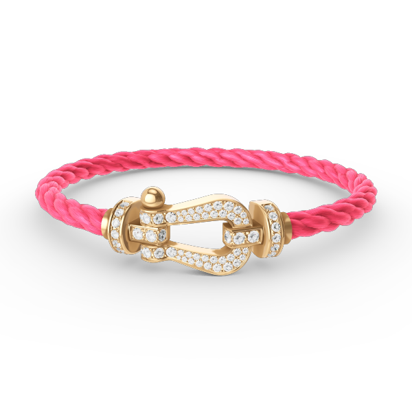 [Echo Fine ]FORCE LARGE HORSESHOE FULL DIAMOND BRACELET GOLD
