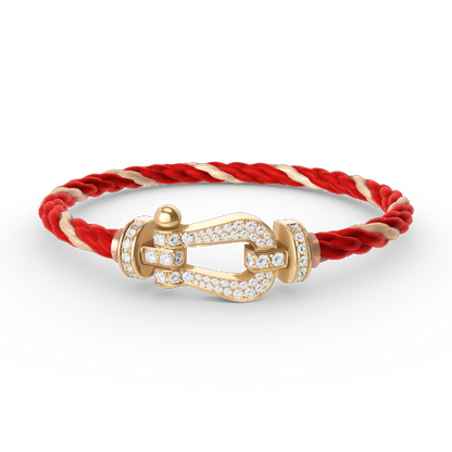 [Echo Fine ]FORCE LARGE HORSESHOE FULL DIAMOND BRACELET GOLD