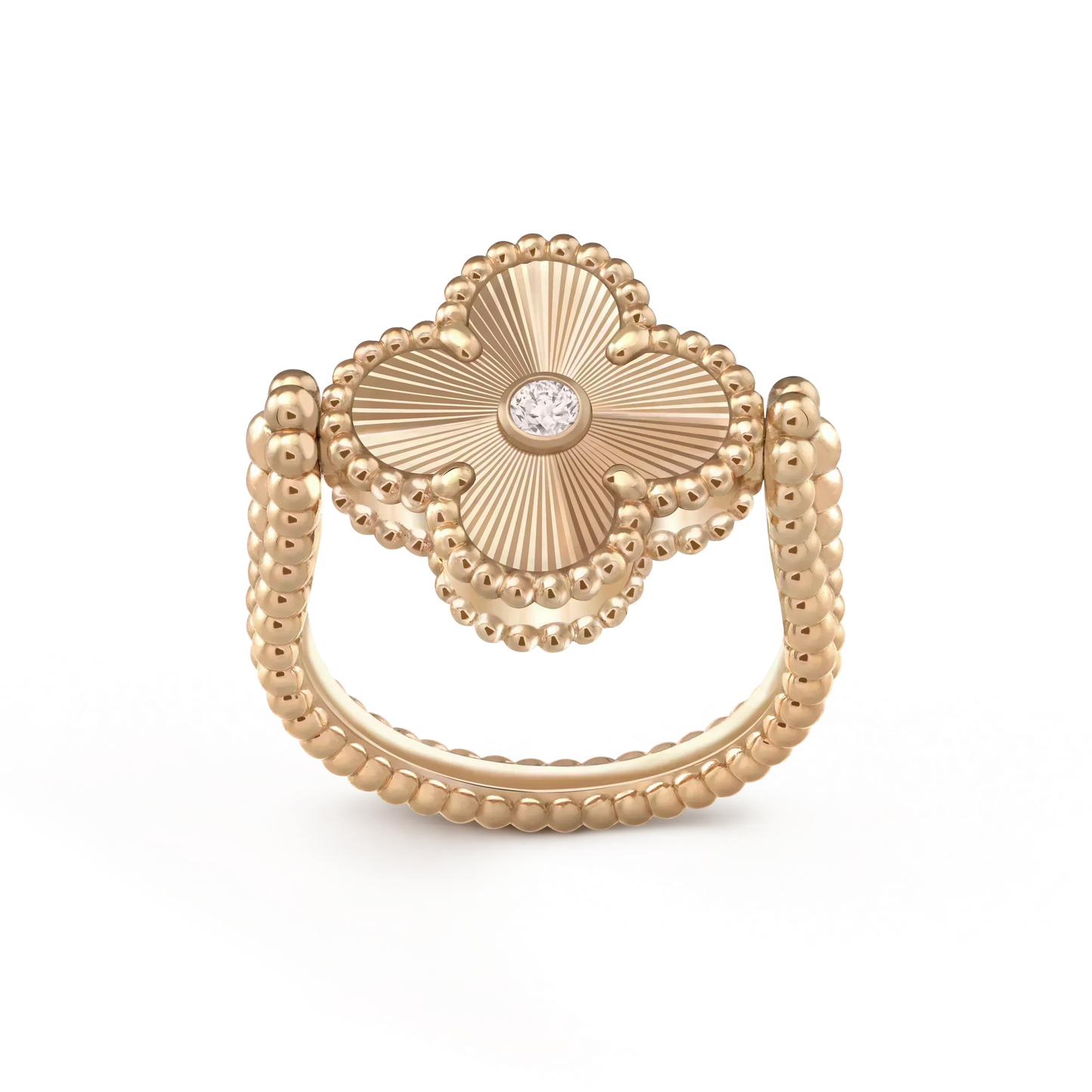 [Echo Fine ]CLOVER RIVERSIBLE ROSE GOLD RING