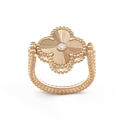 [Echo Fine ]CLOVER RIVERSIBLE ROSE GOLD RING
