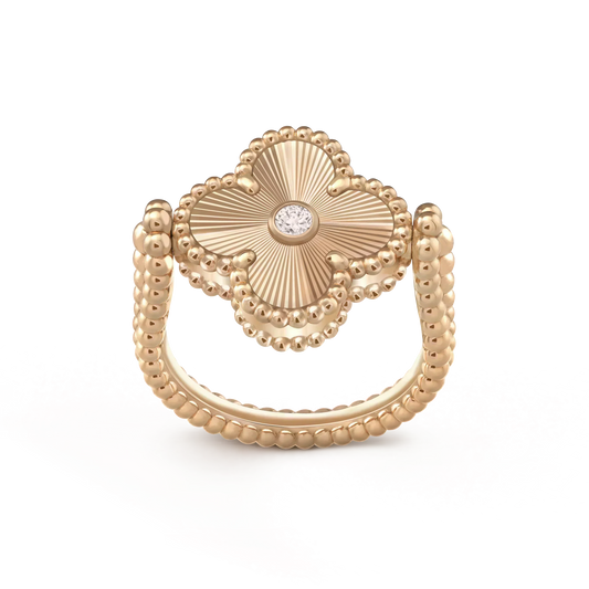 [Echo Fine ]CLOVER RIVERSIBLE ROSE GOLD RING