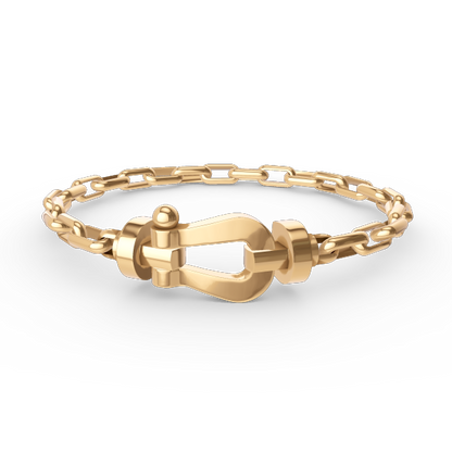 [Echo Fine ]FORCE LARGE HORSESHOE CLASP  METAL BRACELET