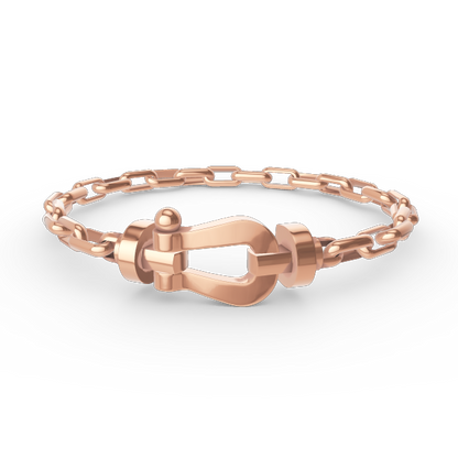 [Echo Fine ]FORCE LARGE HORSESHOE CLASP  METAL BRACELET