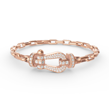 [Echo Fine ]FORCE LARGE HORSESHOE CLASP  METAL BRACELET