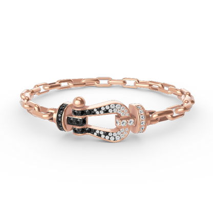 [Echo Fine ]FORCE LARGE HORSESHOE CLASP  METAL BRACELET