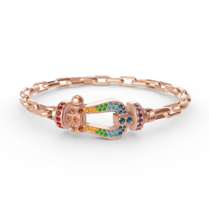 [Echo Fine ]FORCE LARGE HORSESHOE CLASP  METAL BRACELET