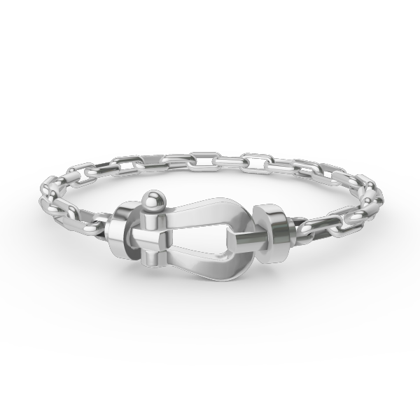 [Echo Fine ]FORCE LARGE HORSESHOE CLASP  METAL BRACELET