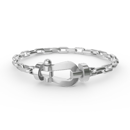 [Echo Fine ]FORCE LARGE HORSESHOE CLASP  METAL BRACELET