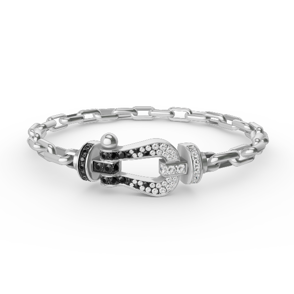 [Echo Fine ]FORCE LARGE HORSESHOE CLASP  METAL BRACELET