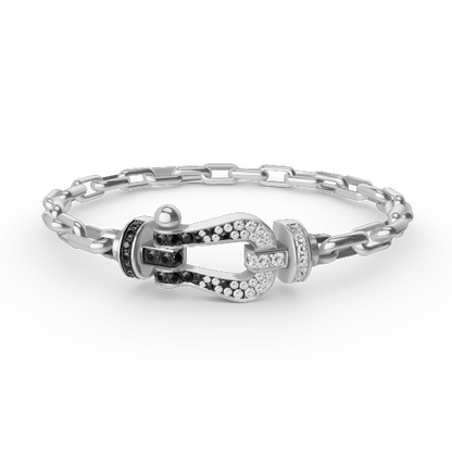 [Echo Fine ]FORCE LARGE HORSESHOE CLASP  METAL BRACELET