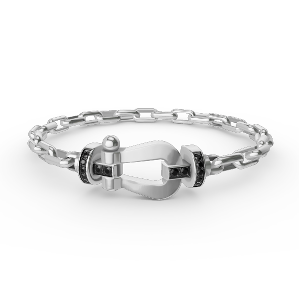 [Echo Fine ]FORCE LARGE HORSESHOE CLASP  METAL BRACELET