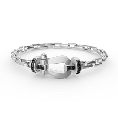 [Echo Fine ]FORCE LARGE HORSESHOE CLASP  METAL BRACELET