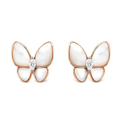 [Echo Fine ]BUTTERFLY MOP DIAMOND EARRINGS
