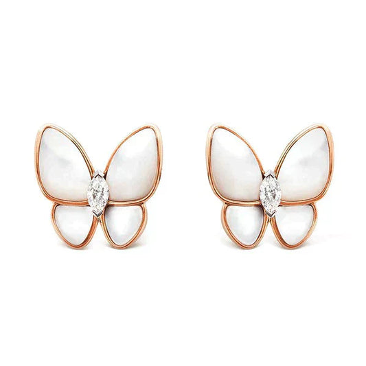 [Echo Fine ]BUTTERFLY MOP DIAMOND EARRINGS