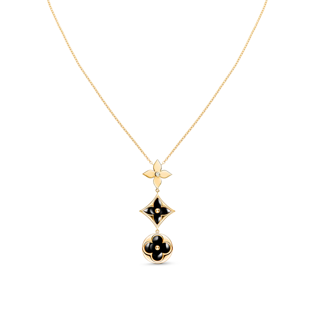 [Echo Fine ]STAR AND SUN ONYX PINK GOLD NECKLACE