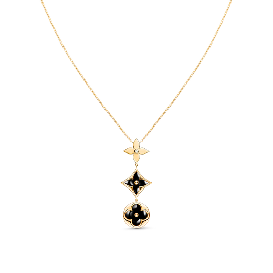[Echo Fine ]STAR AND SUN ONYX PINK GOLD NECKLACE