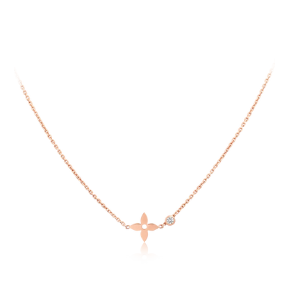 [Echo Fine ]BLOSSOM PENDANT PINK GOLD AND DIAMOND
