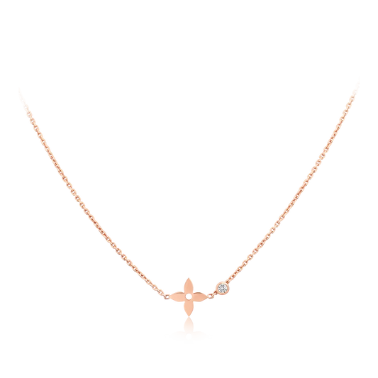 [Echo Fine ]BLOSSOM PENDANT PINK GOLD AND DIAMOND