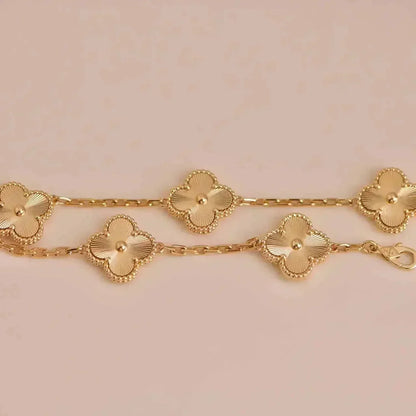 [Echo Fine ]CLOVER 5 FLOWERS LASER BRACELET