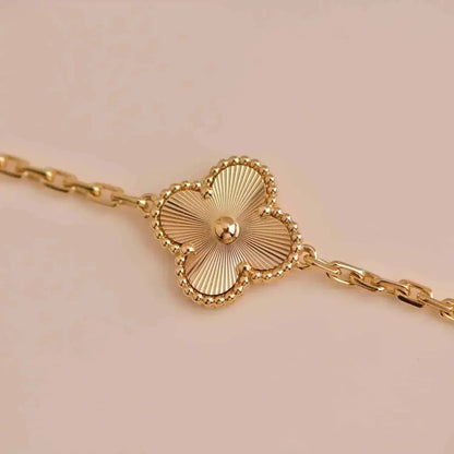 [Echo Fine ]CLOVER 5 FLOWERS LASER BRACELET
