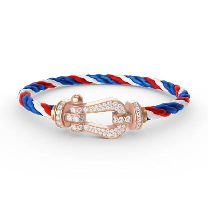 [Echo Fine ]FORCE LARGE HORSESHOE FULL DIAMOND BRACELET ROSE GOLD