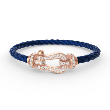 [Echo Fine ]FORCE LARGE HORSESHOE FULL DIAMOND BRACELET ROSE GOLD