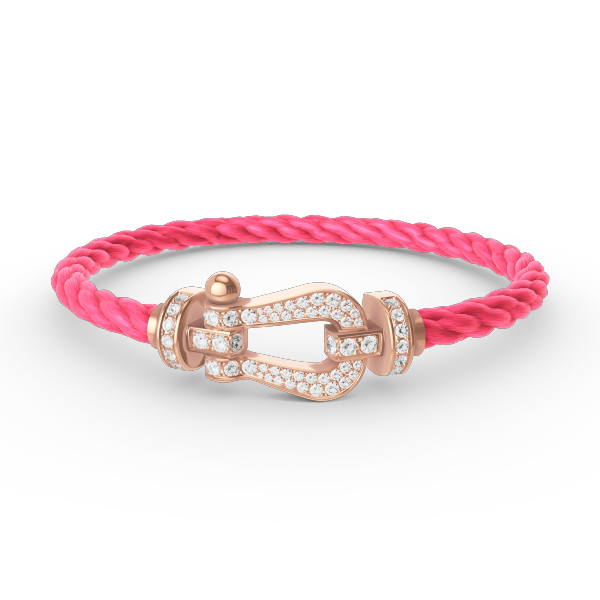 [Echo Fine ]FORCE LARGE HORSESHOE FULL DIAMOND BRACELET ROSE GOLD