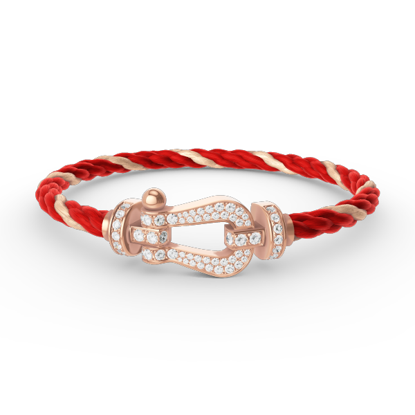 [Echo Fine ]FORCE LARGE HORSESHOE FULL DIAMOND BRACELET ROSE GOLD