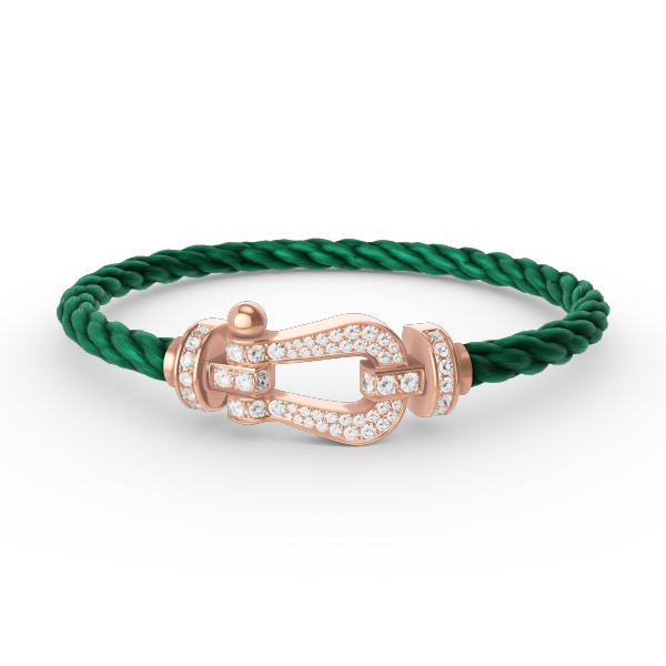 [Echo Fine ]FORCE LARGE HORSESHOE FULL DIAMOND BRACELET ROSE GOLD