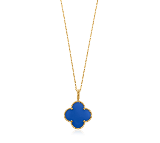 [Echo Fine ]CLOVER 25MM NECKLACE TURQUOISE ROSE GOLD