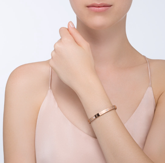 [Echo Fine ]LOVE BRACELET 6.1MM 4 DIAMONDS