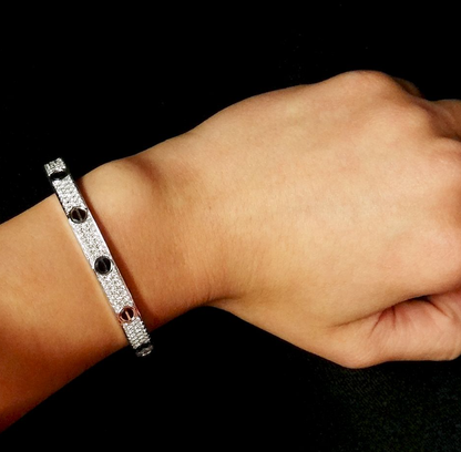 [Echo Fine ]LOVE BRACELET 6.1MM DIAMOND-PAVED CERAMIC