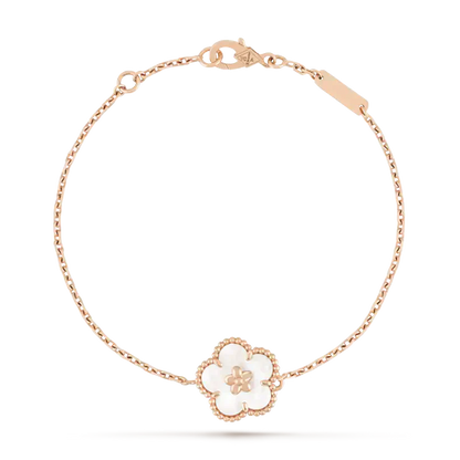 [Echo Fine ]LUCKY WHITE MOP PLUM BLOSSOM  BRACELET