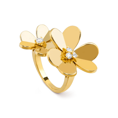 [Echo Fine ]CLOVER COMOS GOLD DIAMOND RING