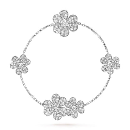 [Echo Fine ]FRIVOLE SILVER 5 FLOWERS BRACELET