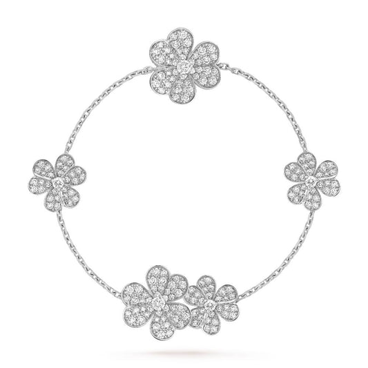 [Echo Fine ]FRIVOLE SILVER 5 FLOWERS BRACELET